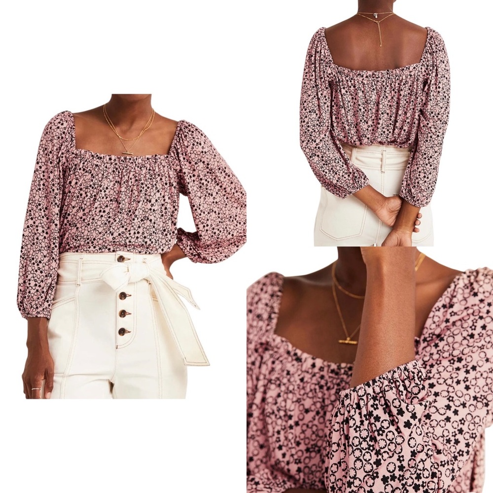 Square Neck Swing Jersey Top